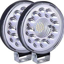 AllExtreme EX-33FGL2 33 LED Car Bike Headlight Lamp IP67 High-Intensity Beam 40W Uniform Light Vehicle Accessory Compatible with Cars Bikes Trucks SUV (White, Pack of 2)-31