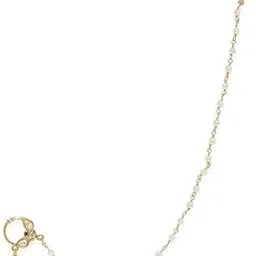 accessher Gold Plated Traditional and Ethnic Ruby Kundan Embellished Delicate Clip On/Non-Piercing Nose Ring/Nathani with Pearl Chain for Women Pack of 1-picture-6