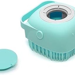 KP BROTHERS Best Soft Silicone Bath Brush with Shampoo/Shower Gel Dispenser, 2 in 1 Gentle Scrub Body Shower Massage Skin Exfoliation Scrubber for Men Women Kids | Soft Silicone Bath Brush with Shampoo Shower Gel Dispenser (Multicolor)-image-10