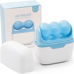 Leeshine Ice Roller For Face And Eyes - 2 Roller Facial Skin Care Tools Cold Face Ice Roller Massager To Relief Puffiness, Migraine Pain, Wrinkle. Women S Gift (2-In-1 Blue)-picture-37