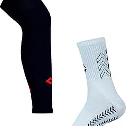 PRACTICE PLUS Football Socks, Ankle-Length Reinforced Heel and Toe,And Over The Knee Nylon Leg Sleeves-image-24