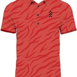 Women Printed Golf Premium Polo T-Tshirt | Short Sleeve | Regurlar Fit Collared Sunday red Golf Tennis Tshirt-image-65