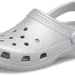 Unisex-Adult Classic Sparkly Clog, Metallic and Glitter Shoes-31