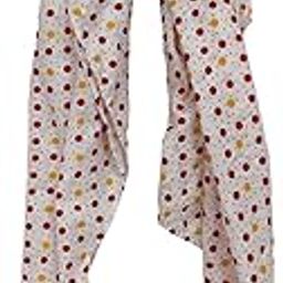 White Cotton Scarf Polka-Dot Printed Scarf For Women Summer/Winter Cotton Scarf 100x100 cms-image-73