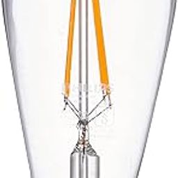Philips 4-watt E27 ST64 LED Glass Amber Filament Bulb | Decorative LED Bulb for Home Decoration | Orange, Pack of 4-picture-22