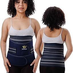 PLETHEON 3 In 1 Postpartum Belly Band Post Pregnancy Abdominal Belt For Women After Birth Belly/Waist/Pelvis Wrap Postnatal Shapewear, (Fit from 30 Inch to 46 Inches of waist) (Blue)-image-92