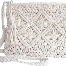 Macrame Crossbody Sling Bag, Handmade Tote Bag for Women, Fashion Gift-image-70