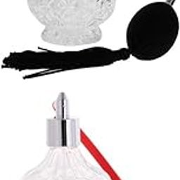 Bnf® 2pcs Clear Glass Empty Perfume Bottle Long Spray Refillable 100ml Red&Black|Collectibles | Vanity Perfume & Shaving | Perfumes | Decorative Glass/Crystal-18