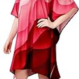 Silk Sutra Women's Ethnic Wear Multicolor Knee-Length Nightgown by Silk Sutra – V-Neck, Silk Blend, Free Size (STC-KURTI-KAFTAN-162)-32