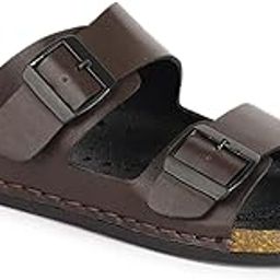 Men's Synthetic Leather Lightweight Comfortable Indoor Outdoor Daily Use Casual Slides/Slippers/Sandals-19