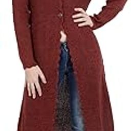 Women's Wool Round Neck Cardigan-image-56