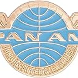 Pan Am Airways Lapel Pin Airline Logo Enamel Made of Metal Junior Clipper Stewardess (Lapel Pin Design 5)-50
