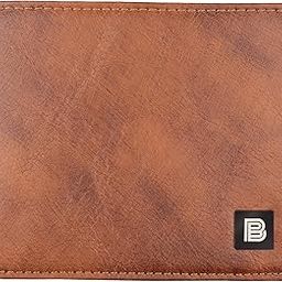 Vegan Leather Wallet for Mens RFID Blocking Wallet for Mens with Hidden Coin Pocket | Bifold Mens Purse with Total 12 Slots/Pockets (Tan)-picture-26