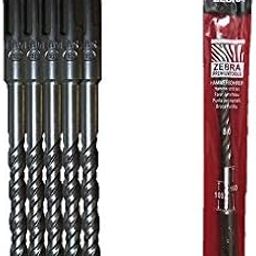 Zebra Premium Tools Z-8160 SDS Plus 8 * 160MM Hammer Drill Bits | Concrete Drilling Bits | Rotary Hammer Bits (10)-25
