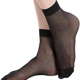 Women & Girl's Summer Ultra-Thin Transparent Nylon Ankle Length Summer Skin Socks- Net solid plain socks for Womens/Girls/Mens & Boys indoor outdoor Socks-image-17