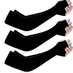 Arm Sleeves UV Protection 3 Pairs Breathable UPF 50 Long Sleeves Ice Arm Covers for Men Women Girl Adult, Cooling Sleeve Cover for Outdoor Sports-image-76