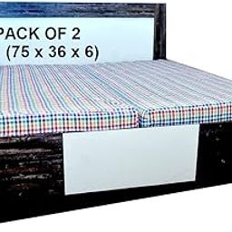 Kiara Furnishing Mattress Protector Bed Covers with Zip/Chain - Multicolor - (75 x 36 x 6 inch) Pack of 2-image-99