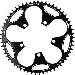 110Bcd Bike Narrow Wide Chainring 50-60T for Sprocket Crankset Black 52T-15
