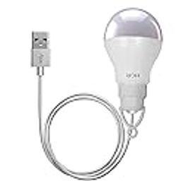 HCR ACCESSORIES 5 Watt 6 Volts Bright Usb Led Bulb Reading/Camping Lamp (White) - 3 Pieces, B22-image-89