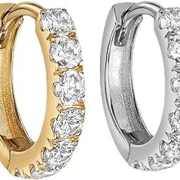FASHIONS Silver Gold Rosegold Crystal Stone Piercing Ring Nose Pin Pierced Hole Type Nosepin for Women & Girls-31