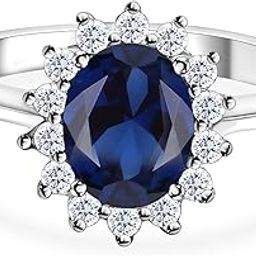925 Sterling Silver American Diamond Halo Ring for Womens and Girls | With Certificate of Authenticity and 925 Stamp | Life-time Warranty*-image-12