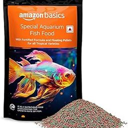 amazon basics Special Aquarium All Life Stages Fish Food Fortified Formula Floating Pellets for All Tropical Varieties Size 1.2 Mm 1 Kg-5