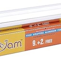 SatYam Aluminium Foil for Food Wrapping, 11 Micron, 9m + 2m Free Multipurpose Food Warm and Hygienic | Ideal for Storing, Packing, Wrapping, and Serving-image-50