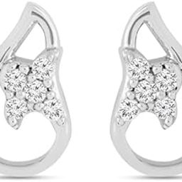 Intricate Teardrop Silver Stud Earrings-image-2