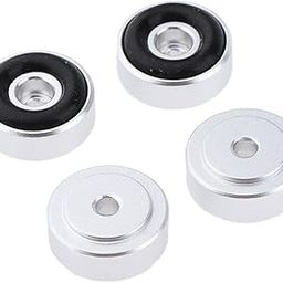 4 Pack Aluminum Speaker Spike Shockproof 20X8Mm Isolation Feet Stand Cone Pad Turntable Amplifier Cd Dac Recorder Silver-15