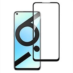 Dashmesh Shopping Tempered Glass Screen Protector for Realme 6 | 6I (Black) Edge to Edge Full Screen Coverage Premium Military-Grade-image-111