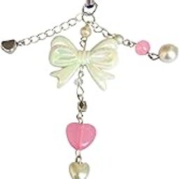 Snowy's Shop Cute Phone Charm for Girls – Kawaii Bag Charm & Cell Phone Accessory | Acrylic & Metal Chain Lanyard Gift for Girls | Stylish Phone & Bag Decoration-image-33