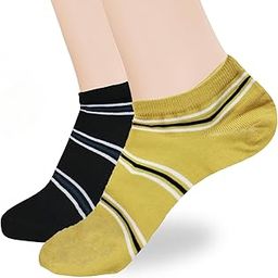 Multicolor Quirky Cotton Ankle Socks For Women Length Low Cut Socks Pack of 2-picture-21