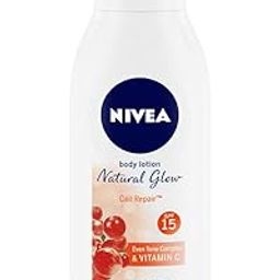 NIVEA Body Lotion Natural Glow, Cell Repair, Spf 15 & 50X Vitamin C 400ml-40