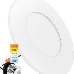 LUXRITE - 3-4 Inch 7.5W 5CCT 2700K-5000K LED Recessed Light, 650 Lumens, Magnetic Trim, Dimmable Ceiling Light, Installation in 4" Junction Box or Housing, Wet Rated, UL Listed-image-83