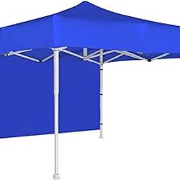 Ab Sab Portable Foldable Pop-up Gazebo Tent Display Gazebo Blue 6.5 X 6.5 FT 1Side-image-9