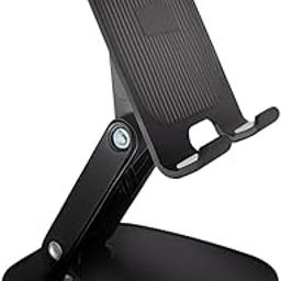 Mobile Stand Holder | Angle and Height Adjust | Heavy Duty ABS | Long Lasting Durable (Black)-13