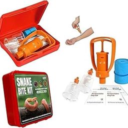 Snake Bite Kit with Venom Extractor Pump, Outdoor First Aid Bandages & Emergency Tools for Camping, Trekking & Hiking-image-55