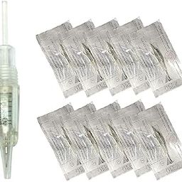 Needles , 1R : Pinkiou Round 1RL Tattoo Needles and Caps for Permanent Makeup Set Eyebrow Tattoo Tips Microblading Pen (Pack of 10)-image-59