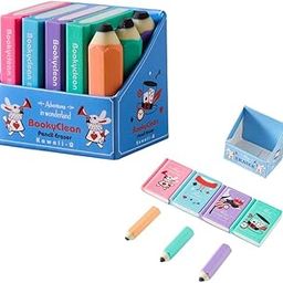 KRUPASAGAR MART Mini Pencil and Book Shape Erasers Set for Kids, 7 in 1 Booky Pencil Eraser, Soft & Smooth, Use for Students, Artists, Professionals, Fancy Erasers for Birthday Return Gift.-image-52