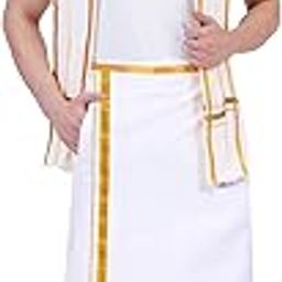 Mens White Colour Zari Cotton Welcro Pocket Dhoti with Matching Towel-image-54