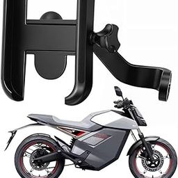 WHIPONE Metal CNC Mobile Holder for Scooter, Scooty & Motorcycle Compatible for Ola Electric Roadster, Mirror Mount, 360° Rotation, Strong Grip, Wide Adjustable Fit All Smartphones (Black)-22