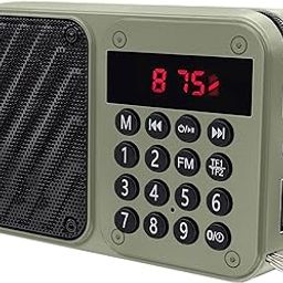 Fire Turtle M7 Pocket Blast FM Radio with Bluetooth Speaker with Powerful Sound, 6w-12 Hours (Tupe C Charging) and Number Pad (AUX, SD Card, USB Input (AUX, SD Card, USB Input) (Green, 2.0 Channel)-54