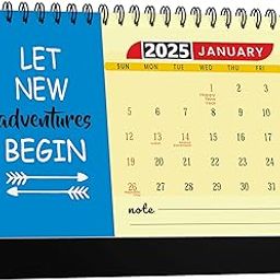 Accuprints Motivational 2025 Calendar for Desk Planner Office Home Table New Year Hanging Kids All Year Students Planning New Marking Quotes (MB)-21