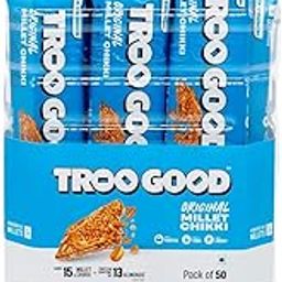 TROOGOOD Millet Chikki Jar (50 Pcs, 15g Each 750g) | Rich in Fibre and Protein | No Added Preservatives and Colours | Sweets | Made with Jaggery | High Energy Nutrition Bars | Gajak-image-18