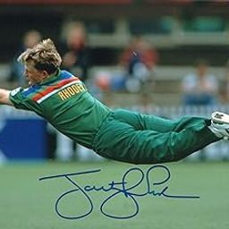 Original Autographed Photo of South African Cricketer Jonty Rhodes-image-89