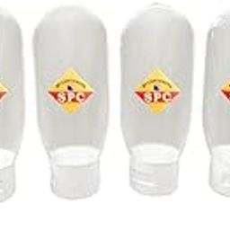 Empty Travel Toiletries Press Squeeze Tottle Tube Bottles Container Set, Refillable Leakproof Stand Up Tube for DIY Lotion, Shampoo, Cosmetic, Conditioner, Sunscreen (100 ml, Clear) (Pack of 6)-image-99