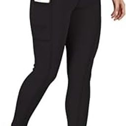 OxyLine Women's Polyester Solid Ankle length High Waisted Tights (Black, 2XL)-PID61842-28