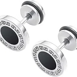 veeva beauty & fashion Earrings for Men and Boys Fashion Golden Studs for Men | Stainless Steel Stud Earrings | Birthday Gift for Men and Boys Anniversary Gift for Husband-picture-11