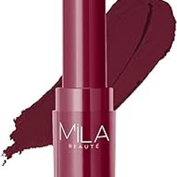PREMIUM Beauté Creamy Comfort Matte Long-Lasting Lipstick for Women | Highly Pigmented & Hydrating Lipstick with Jojoba | Single Swipe Application | Suitable for Indian Skin Tones - DEEP WINE-SH7711-image-71