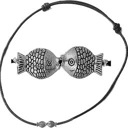 FASHIONS Black Thread Silver Fish Payal Nazariya Protection Anklet For Girls Women-image-97
